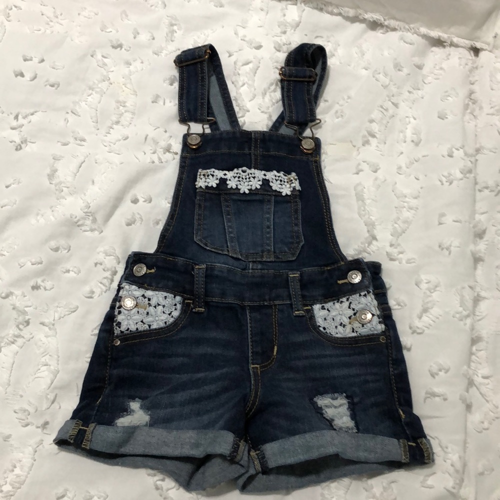 Jean short overalls